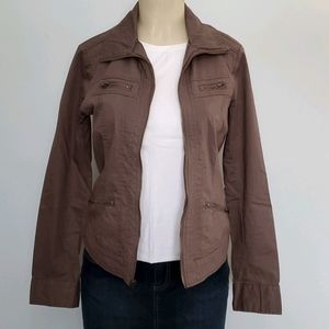 Dress Barn brown zip up jacket